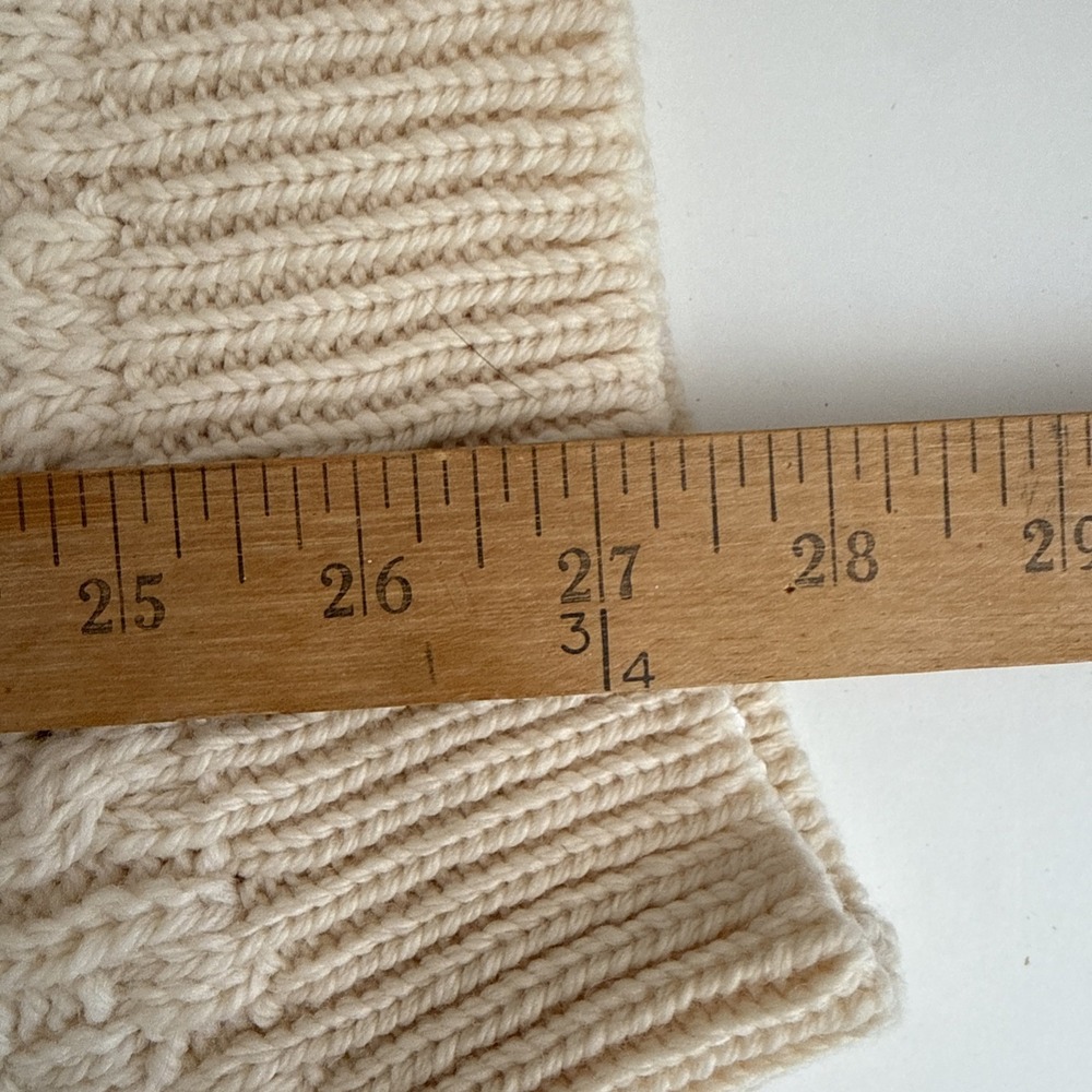 Blarney Woolen Mills Womens Aran Cable Knit 100% Merino Wool Size XL Ireland - Picture 9 of 9